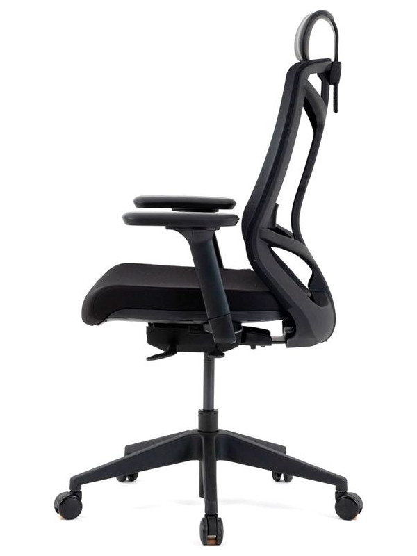 Кресло компьютерное Chair Meister Nature II черный (черный каркас) вид сбоку