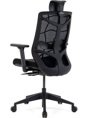 Кресло компьютерное Chair Meister Nature II черный (черный каркас) вид сзади