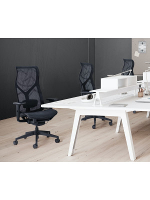 Кресло компьютерное SitZone CH-283A-P1 черный в интерьере