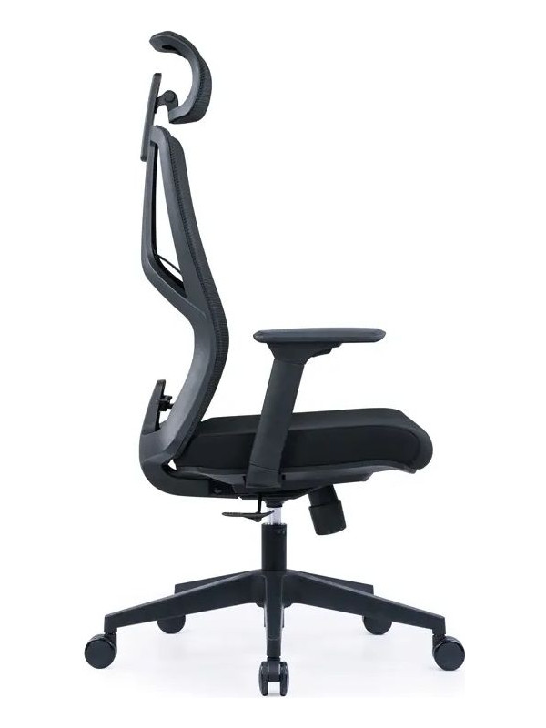 Кресло компьютерное SitZone CH-359A черный вид сбоку