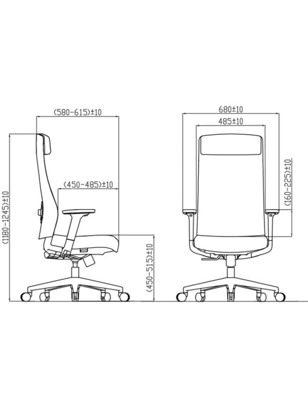 Кресло компьютерное SitZone  CH-366A коричневый размеры