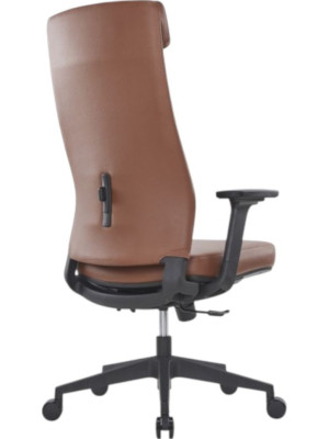 Кресло компьютерное SitZone  CH-366A коричневый вид сзади и сбоку