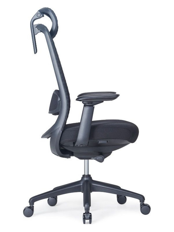 Кресло компьютерное SitZone CH-531A черный вид сбоку