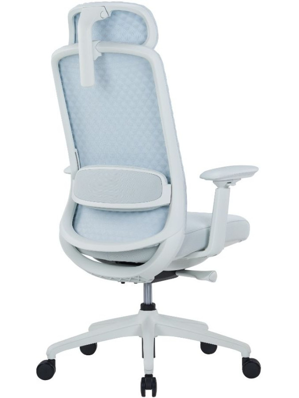 Кресло компьютерное SitZone CH-531A-BS белый вид сзади