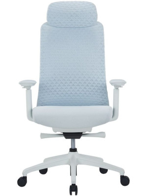 Кресло компьютерное SitZone CH-531A-BS белый вид с