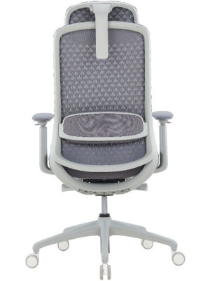 Кресло компьютерное SitZone CH-531A-HS серый вид сзади 2.0