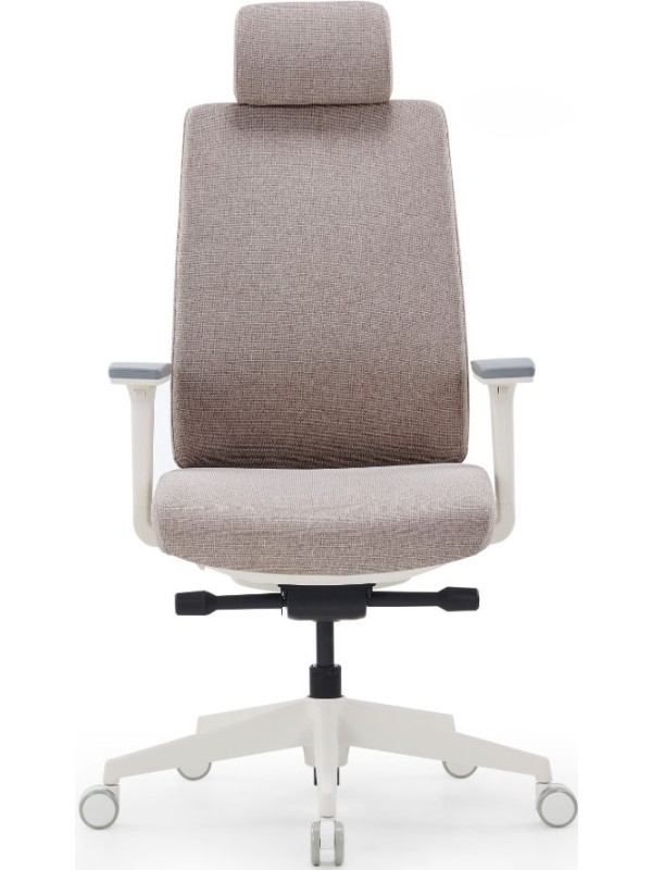 Кресло компьютерное CH-K55A-BS бежевый вид спереди