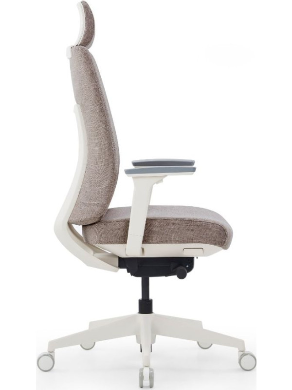 Кресло компьютерное CH-K55A-BS бежевый вид сбоку