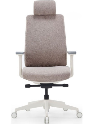 Кресло компьютерное CH-K55A-BS бежевый вид спереди