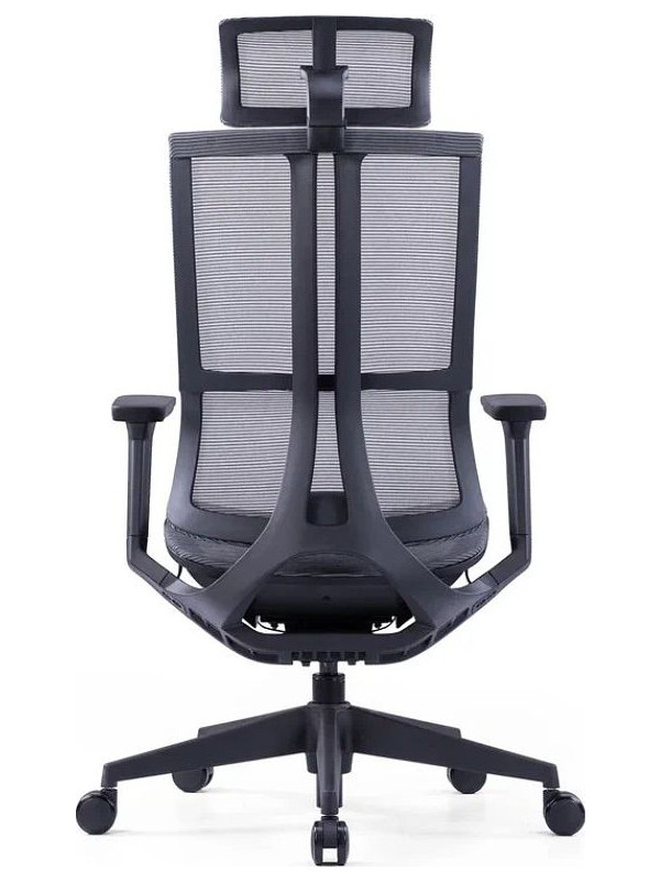 Кресло компьютерное SitZone E-303-001A-P1-BK черный вид сзади