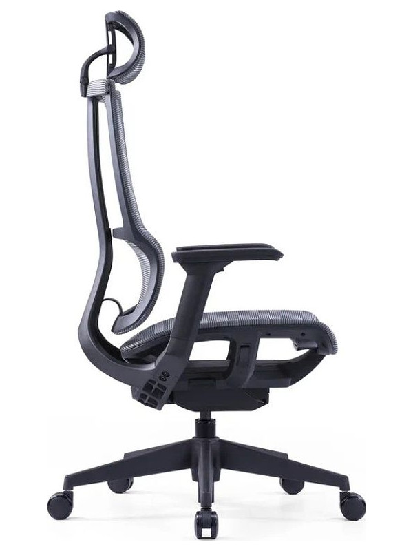 Кресло компьютерное SitZone E-303-001A-P1-BK черный вид сбоку