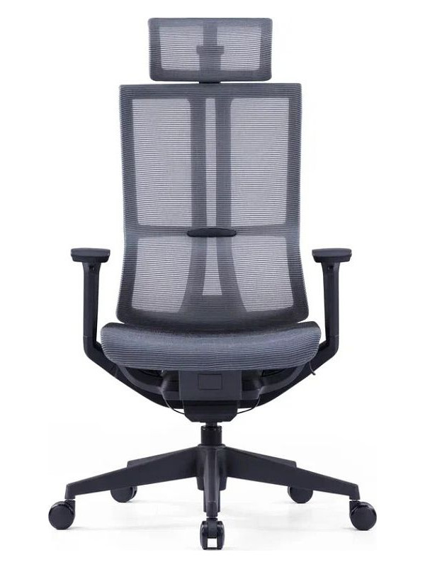 Кресло компьютерное SitZone E-303-001A-P1-BK черный вид спереди