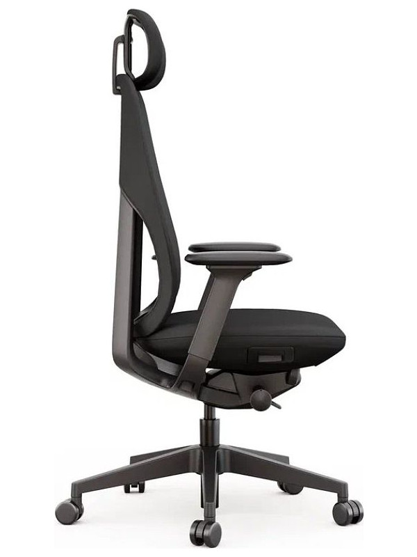 Кресло компьютерное SitZone E-AC-001A-P1-BK черный вид сбоку