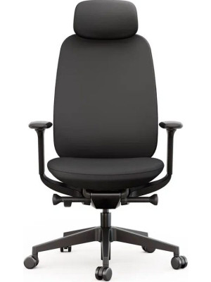 Кресло компьютерное SitZone E-AC-001A-P1-BK черный вид спереди