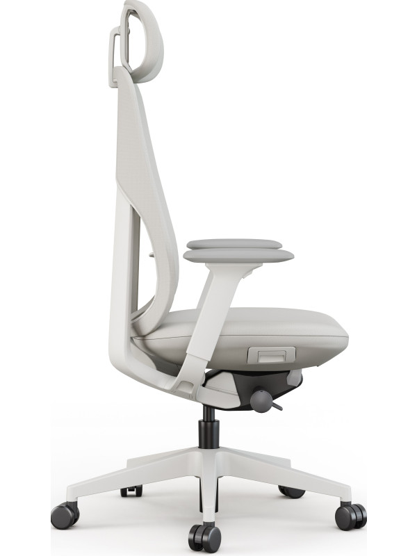 Кресло компьютерное SitZone  E-AC-001A-P1-BS серый вид сбоку