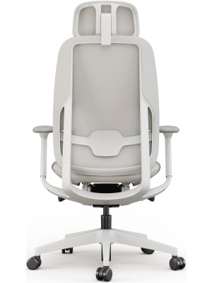 Кресло компьютерное SitZone  E-AC-001A-P1-BS серый вид сзади