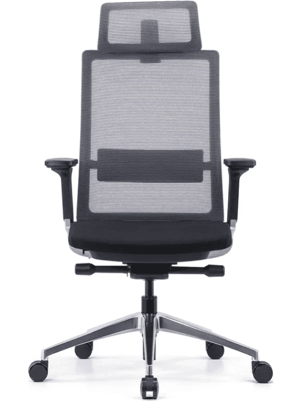 Кресло компьютерное SitZone E-BA-001A черный вид спереди