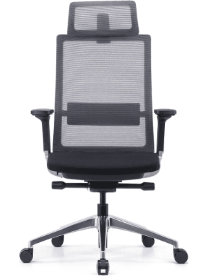 Кресло компьютерное SitZone E-BA-001A черный вид спереди