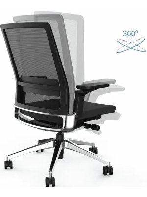 Кресло компьютерное SitZone E-BA-001A черный поворот