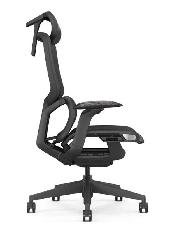 Кресло компьютерное SitZone E-JX-001А черный вид сбоку