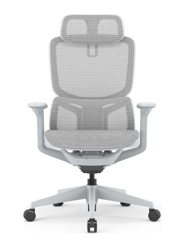 Кресло компьютерное SitZone E-JX-001А белый вид спереди