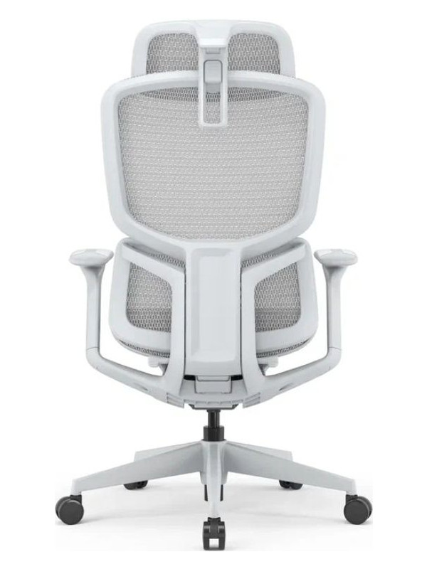 Кресло компьютерное SitZone E-JX-001А белый вид сзади