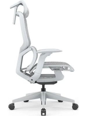 Кресло компьютерное SitZone E-JX-001А белый вид сбоку