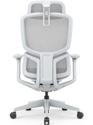 Кресло компьютерное SitZone E-JX-001А белый вид сзади