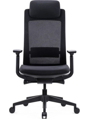 Кресло компьютерное SitZone E-VL002A черный вид спереди