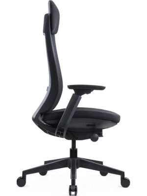 Кресло компьютерное SitZone E-VL002A черный вид сбоку