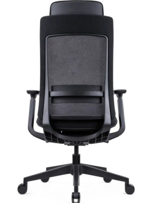 Кресло компьютерное SitZone E-VL002A черный вид сзади