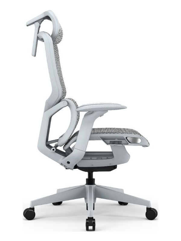 Кресло компьютерное SitZone E-VL002A-BS серый вид сбоку