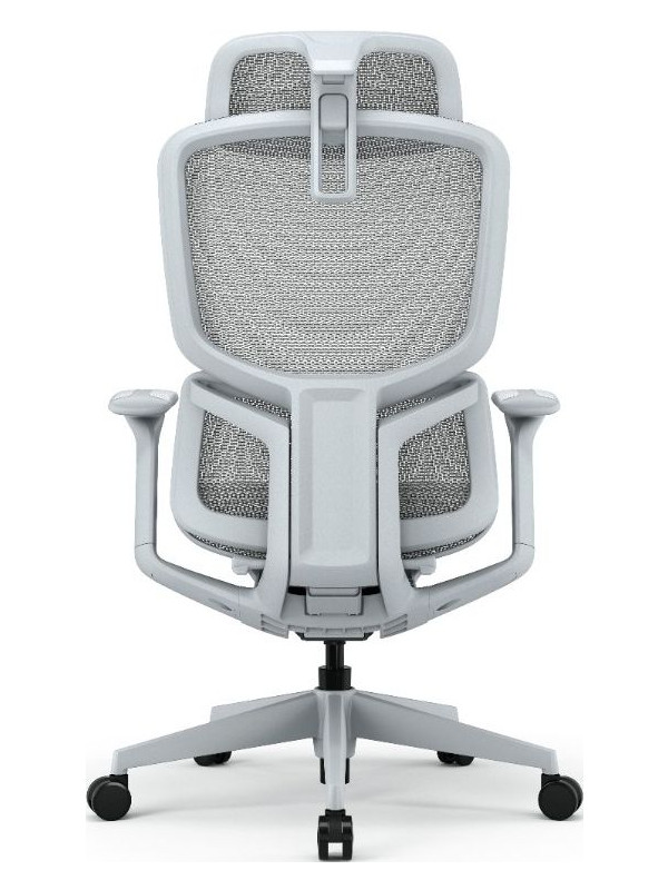 Кресло компьютерное SitZone E-VL002A-BS серый вид сзади