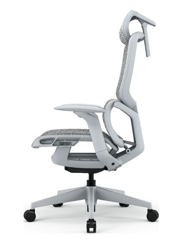 Кресло компьютерное SitZone E-VL002A-BS серый вид сбоку 2.0