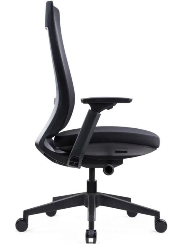 Кресло компьютерное SitZone E-VL002B черный вид сбоку