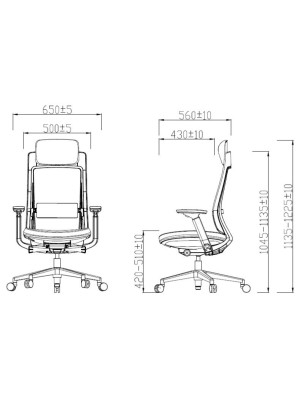 Кресло компьютерное SitZone E-VL002B-BS серый размеры