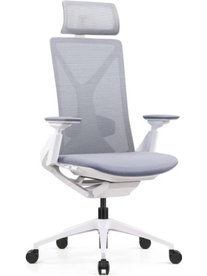 Кресло компьютерное SitZone E-YR-001A-P1-WH серый