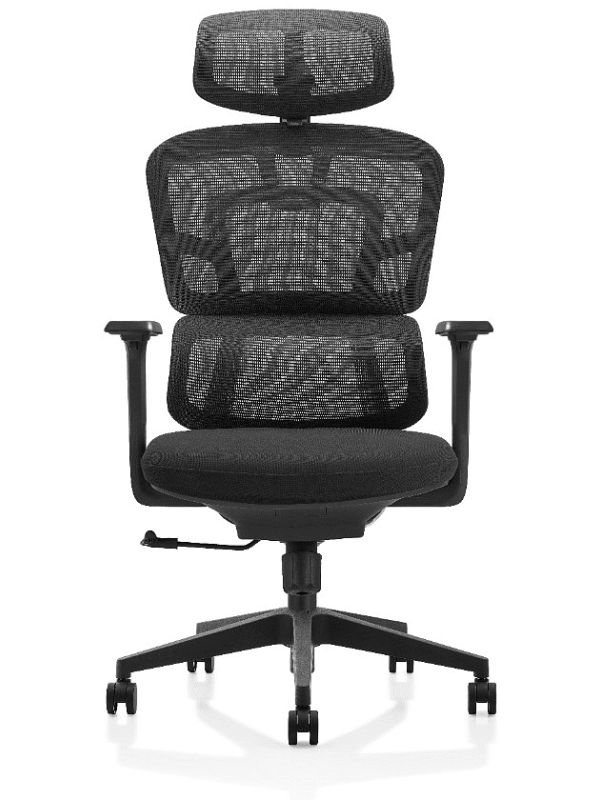 Кресло компьютерное SitZone U-062A черный вид спереди