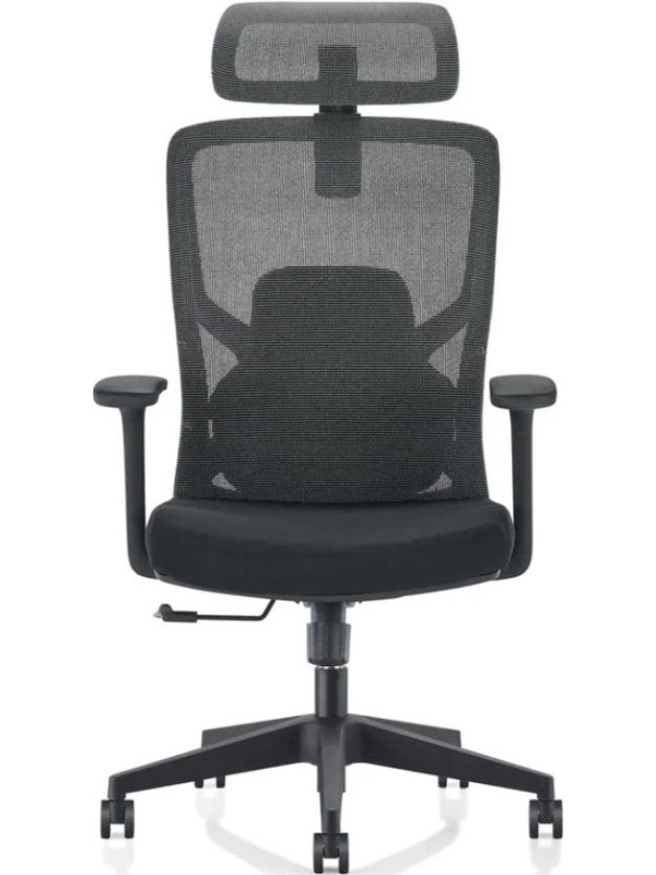 Кресло компьютерное SitZone U-063A черный вид спереди