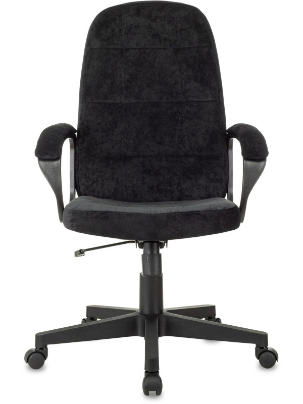 Кресло компьютерное Бюрократ CH 002 Fabric черный вид спереди