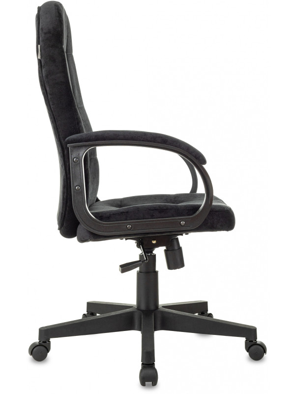Кресло компьютерное Бюрократ CH 002 Fabric черный вид сбоку