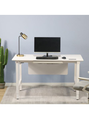 Стол письменный Fit-Focus FTF-E Quatro белый/белый в интерьере