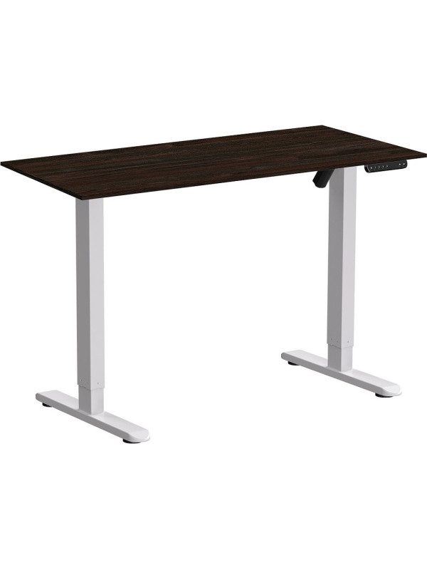 Стол письменный WellDesk WDE Basic белый/дуб термо черно-коричневый