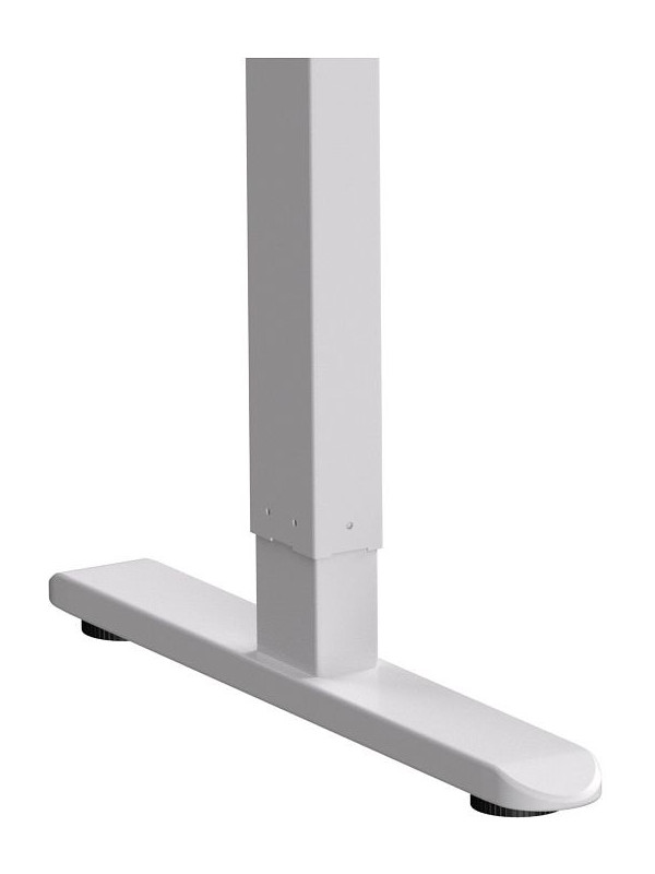 Стол письменный WellDesk WDE Basic белый/дуб термо черно-коричневый ножки