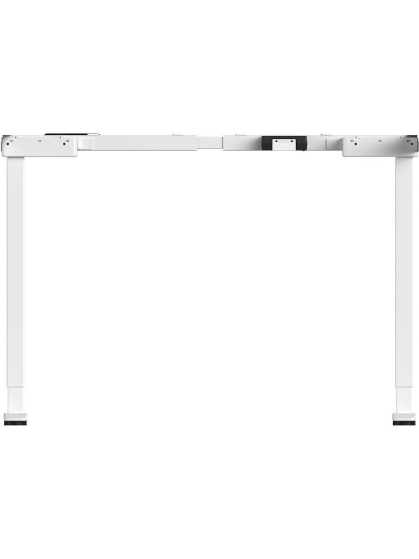 Стол письменный WellDesk WDE Prime белый/дуб канзас коричневый каркас сбоку