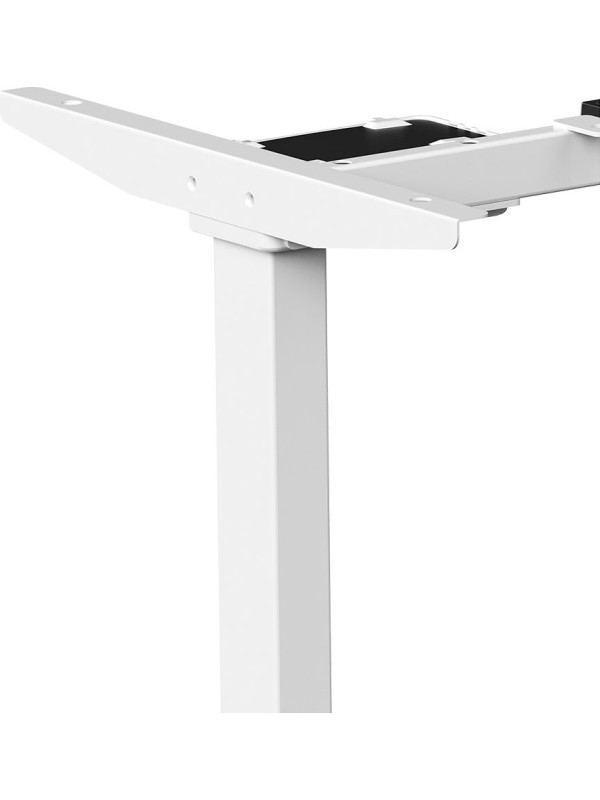 Стол письменный WellDesk WDE Prime белый/дуб канзас коричневый каркас 2.0