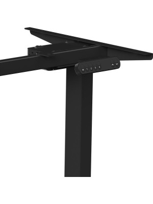 Стол письменный WellDesk WDE Prime черный/дуб бардолино натуральный каркас и электропривод