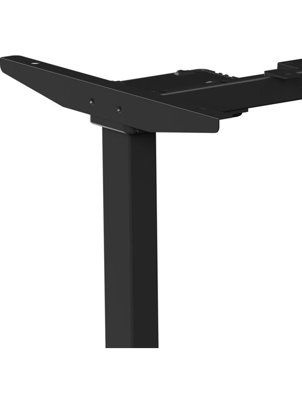 Стол письменный WellDesk WDE Prime черный/дуб канзас коричневый каркас 3.0