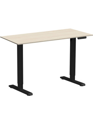 Стол письменный WellDesk WDE Prime черный/сосна аланд полярная