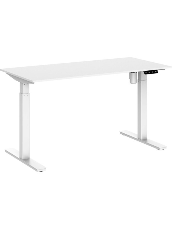 Стол письменный WellDesk WDE Evolution белый/пепел